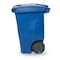 Toter Toter 48 Gal. Trash Can Blue with Quiet Wheels and Lid ANA48 - alternate 5